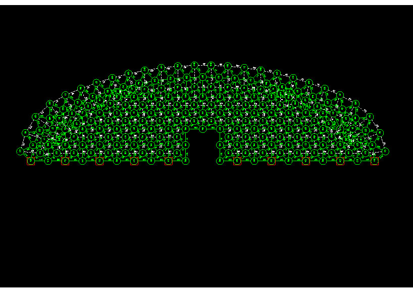连云港锡林浩特91跨，1000米长干煤棚网架设计