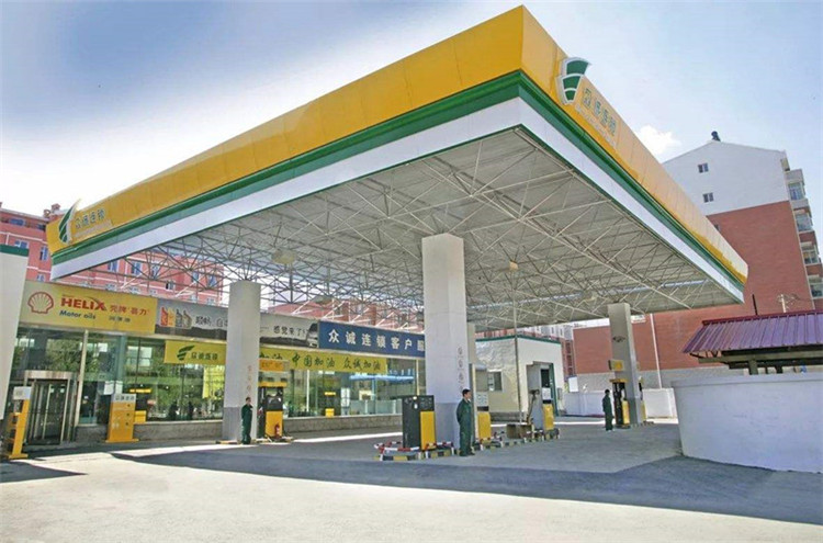 连云港加气站钢结构网架案例7